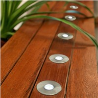 Thrisdar 1PC Solar Panel With 8PCS Underground Floor Buried Lamp IP65 Outdoor Landscape Stairway Pathway Decking Lamps