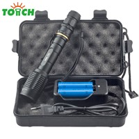 TOACH 5000lumen CREE XML T6 5 Mode Led Flash Light Zoomable Rechargeable Hand Torch Gladiator Flashlight for Outdoor Fishing