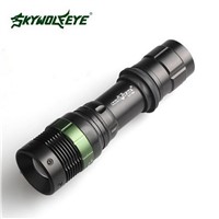 3 Files Zoomable Outdoor Hiking Flashlight Skywolfeye Brand 18650 Tactical Flashlight Q5 LED Torch Bicycle Flashlight
