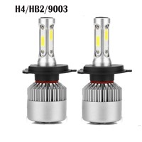 2 pcs Headlamp Lamp Bulbs LED Headlights High or Low Beam H4/HB2/9003 Led Auto Fog Light light source