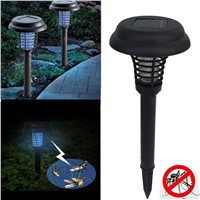 Sanyi UV LED Solar Powered Anti Mosquito Insect Pest Bug Zapper Killer Trapping Lantern Lamp Outdoor Yard Garden Lawn Light