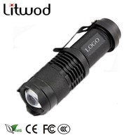 litwod z30sk68 Mini penlight 2000LM Waterproof LED Flashlight Torch 3 Modes zoomable Adjustable Focus Lantern Portable Light use