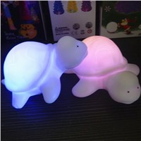 Creative Mini White Cute Tortoise Light 8 Colors Change Night light Lamp Christmas Party Decoration Children Kid Baby Toy Gift