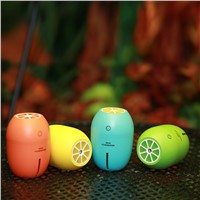 2017 New Product Amazon Lemon Mini Humidifier LED Night Light USB Charging Creation Gift for Car Indoors Everywhere 2Pack