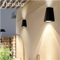 Thrisdar 10W Modern IP65 Waterproof Led Wall Light Aluminum Outdoor Up Down Wall Lamp Garden Corridor Porch Wall Sconce Lamps