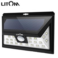 LITOM 24 LED solar light Wide Angle IP65 Waterproof Security Motion Sensor Lamp Eco-friendly Solar-powered LED Night Lights