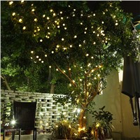 Hot 6M 30LEDs Solar String Lights Waterproof Christmas Holiday Lighting Outdoor Garden Decoration Crystal Ball Fairy Lamps