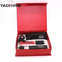 High quality 303 laser pointer 532nm adjustable focus green laser pointer pen burning match charger + 18650 battery + safe key