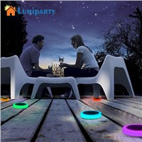 LumiParty 24-LED RGB Waterproof Solar Light 16 Colors IR Remote Controller Floating Lights Path Landscape Lamp for Garden