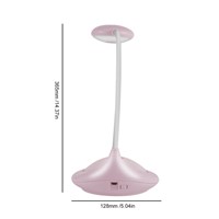 LED Desk Lamp Eye-protection Table Lamp Touch Switch 3-level Dimmable Rechargeable 360 Degree Adjustmentable Body Pink /White