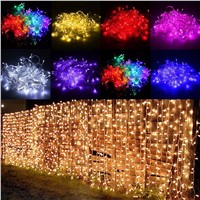 2x3M Christmas Garlands LED String Christmas Net Lights Fairy Xmas Party Garden Wedding Decoration Curtain Lights
