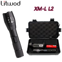 Litwod z30 LED flashlight Flashlight 5000 Lumens XM-L2 Zoomable 5 Modes Aluminum Lanterna LED Torch Flashlights For Camping