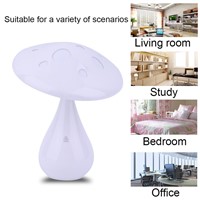 2017Brand New LED Mushroom Touch Induction Desk Lamp 360 Degree Rotation Air Purifier Lamp USB Air Ionizer Light Cute Nightlight