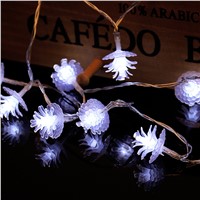 2m 20LED string light Pine nuts decoration new year festival party home playground decoration LED light battery powered