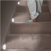 LumiParty Infrared PIR Motion Sensor 6 Led Night Light Wireless Detector Light Wall Lamp Light Battery Power Auto On/Off Closet