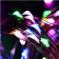 10M 100 LED 3xAA Battery Operated Copper Wire String Light for Garland Party Wedding Decoration Christmas Flasher Fairy Light