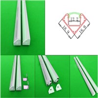 5-30pcs/lot 40inch led aluminium profile for led bar light, 45 degree led corner aluminum channel, 12mm strip aluminum housing