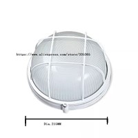Dia.215mm PVC waterproof IP33 LED Wall light explosion-proof led lamp dustproof led light shell for outdoor wall using