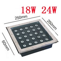LED Underground Light 3W Square IP66 Outdoor Garden Lighting AC85-265V Bidgelux Led Buried Lamp 9W square outdoor spot lighting