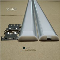 5-30pcs/lot 40inch 1m  Led channel for strips,  dual row tape led aluminium profile for 26mm pcb ,clear/milky frosted cover bar