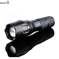 Bestfire LED Flashlight Self Defense 3800 Lumens 5-mode Cree Xm-l T6 Led Zoomable Focus Torch By 1*18650 Or 3*aaa Battery Torch