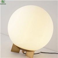 Nordic Simple Glass Ball Led Table Lamp Luminaria Lustre Gold Bedroom Led Table Lights Lamparas Living Room Table Light Fixtures