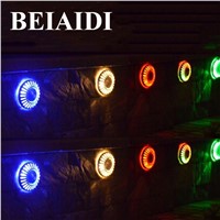 BEIAIDI 3pcs UFO Outdoor Solar Underground Floor Buried Lamps 6Leds Outdoor Garden Stairs Stud Light Landscape Decking Light