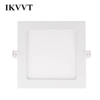 ILLUSION@2PCS a lot 100-240VAC Ultra Thin Design 12W LED Surface Ceiling Recessed Grid Downlight Square LED Panel Light
