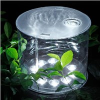 10 LED Solar Powered Foldable Inflatable Protable Light Lamp For Garden Yard Led Solar Light Outdoor Camping Lamps