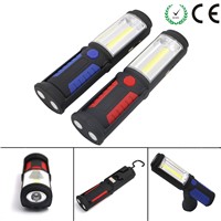 USB Rechargeable COB LED Flashlight 5W 350 Lumens Torch Work Hand Lamp lantern Magnetic Waterproof Emergency LED Light
