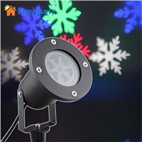 LumiParty New Outdoor Snowflake LED Stage Light Garden Moving Snow Laser Projector for Christmas Party Decoration Landscape Lamp