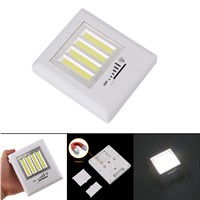 Newest 4 COB LED Wall Light Night Lights Lamp Battery Operated With magnetic back plates cordless for Garage Closet Lighting