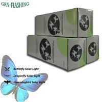 Color-Changing LED Solar Landscape Path Light Outdoor Dragonfly/Butterfly/Bird Lawn Lamps Garden Lawn Landscape Lamp