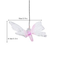 ZPAA Solar Power Butterfly LED Solar Light Colors Chang Lighted Yard Led Outdoor Light Garden Path Decoration Wind Chime Lamp