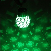 BEIAIDI 5pcs/Lot Color Changing Outdoor Solar Garden Hanging Lamp Glass Globe Fence Villa Patio Hanging Light