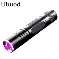 S5 Mini penlight LED Flashlight Torch UV Light Waterproof 3 Modes zoomable Adjustable Focus Lantern Portable Light
