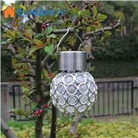 LumiParty Waterproof Solar Powerd Light Peacock Eye LED Hanging Lamp Outdoor Garden Decor Light For Courtyard Lawn Street Fence