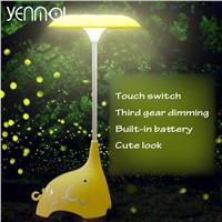 Yenmol Kids LED Table Desk Lamps Lamp Children Lamp Elephant Shaped USB Adjustable Healthy Anion Air Purifier