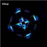 Kitop4pcs/Lot 4 Modes 12 LED Solar Powered Car Auto Flash Wheel Tire Rim Light Lamp Decoration Waterproof Multicolor