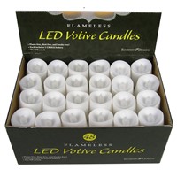 LumiParty 24pcs LED Tea Light Candles Householed velas LED Flameless Candles Church and Home Decoartion and Lighting