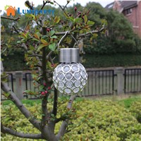 LumiParty Solar Powerd Light Peacock Eye LED Hanging Lamp Outdoor Garden Decor Light For Courtyard Lawn Street Fence Waterproof