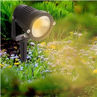IP65 Outdoor Garden LED Light 220V 110V 12V 24V 5W COB LED Lawn Spike Light Pond Path Landscape Spot Light