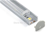 100 x 1M Sets/Lot U type cover line aluminium led profile and 30 degree recessed led channel for wall or ceiling lights