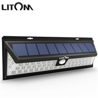 LITOM Waterproof 54 LED Solar Energy Lamp Wide Angle Motion Sensor Solar Lights Wireless Outside Garden Wall Led Night Lighting
