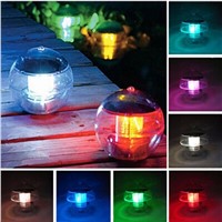 Solar-Powered Floating Night Light Color Changing Floating Ball for Garden Ponds Pool lamps Yard Automatic Sensor Activates