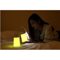 19 LED Desk Lamp Foldable Dimmable Eye Care LED Yellow Emitting Lamp USB Charging Port Table Lamp Camping Lamps