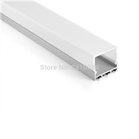 10 X1 M Sets/Lot T3-T8 tempered aluminium profile for led strips and U channel extrusion for ceiling or wall lights