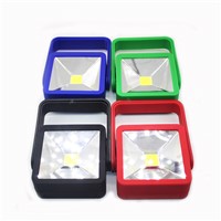 Portable Flashlight  Sport Magnetic Square for Camping Hiking Magnet Lamp+mini torch COB Handlight Hook Light Outdoor