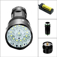 23000 Lm 5-Mode 14 x CREE XM-L T6 LED Flashlight Torch 14T6 Light High Power Torch Lamp 18650/26650 Battery T14