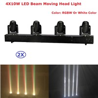 Cheap Price 2xLot Mini LED Moving Head Bar Beam Light 4X10W RGBW 4IN1 LED Disco Light Dj Lighting Beam Stage Effect Par Lights